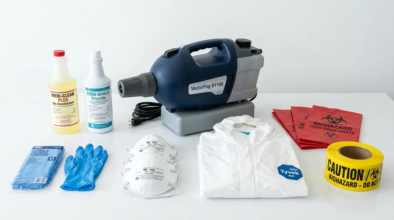 Professional biohazard remediation crew working in Scotch Plains