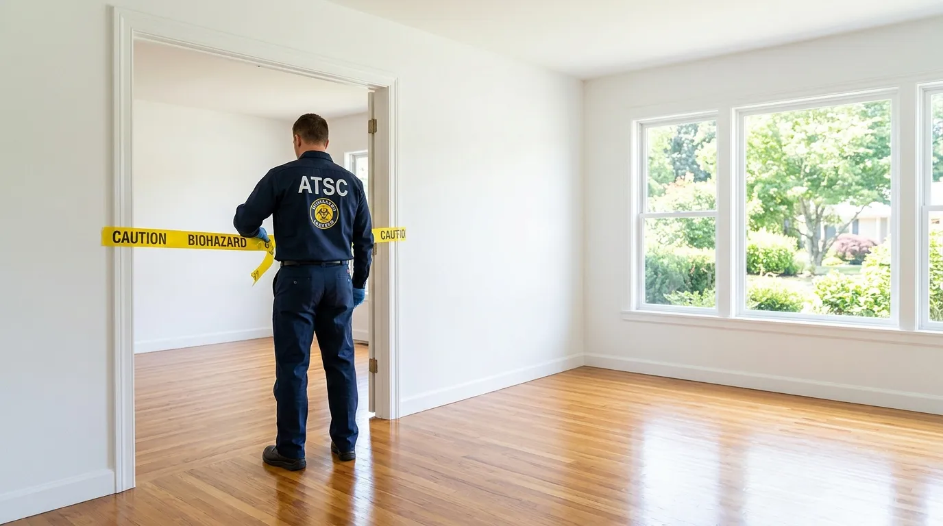 Certified biohazard cleanup crew performing Crime Scene Cleanup in Scotch Plains